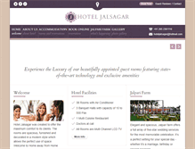 Tablet Screenshot of hoteljalsagar.com
